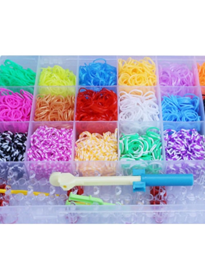 OSHIMA Rubber Bands Set, Colorful 4400 Rubber Band with Storage Case, Loom RubberBands for DIY Refill Bracelet Making Craft Kits Birthday Gift for Girls - Image 5